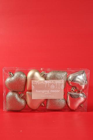 8 Pack Hanging Hearts