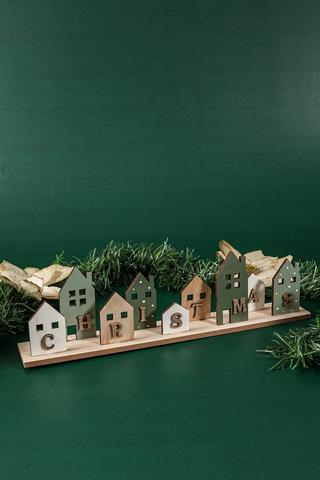 Christmas House Sign, 34x9cm