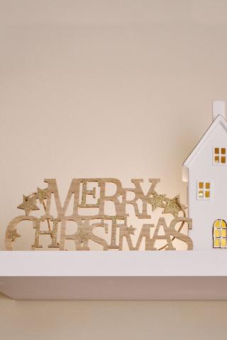 Merry Christmas Sign, 15x18cm