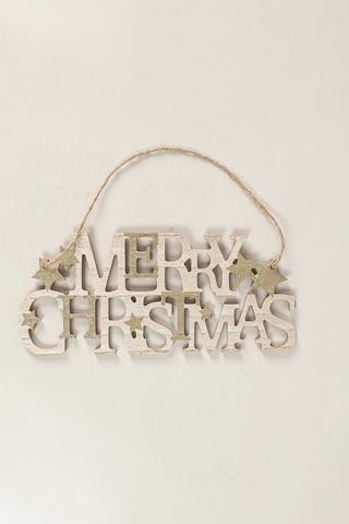 Merry Christmas Sign, 15x18cm
