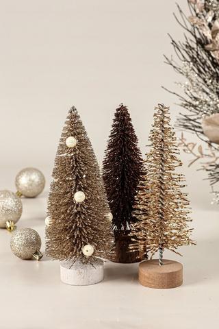 3 Pack Brush Festive Trees, 57cm