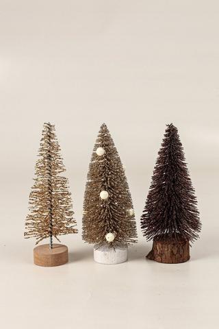 3 Pack Brush Festive Trees, 57cm