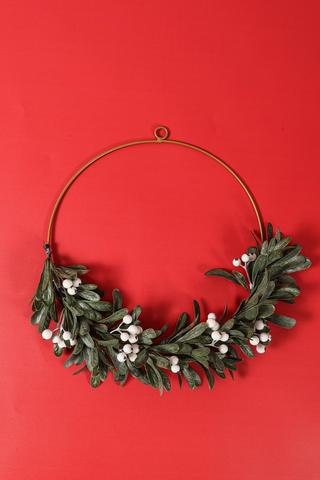 White Berry Wreath, 40cm