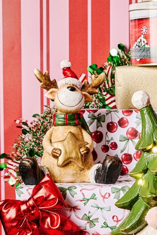 Reindeer Star Statue, 20cm