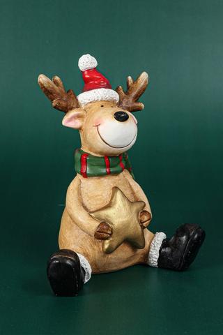 Reindeer Star Statue, 20cm