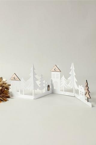 Cut Out Metal Village, 20x15cm