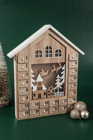 Led Advent Calender House, 34x39cm