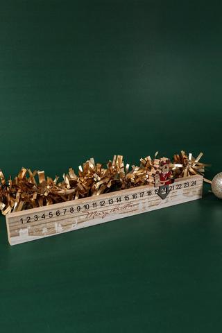 Reindeer Advent Slide, 40x9cm
