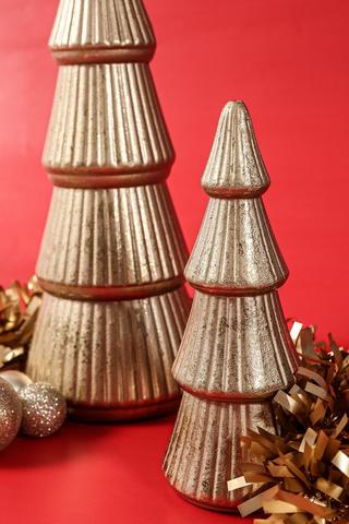 Tiered Festive Tree Statue, 24cm