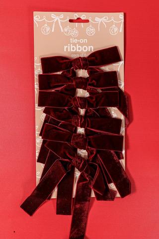 6 Pack Hanging Velvet Bows