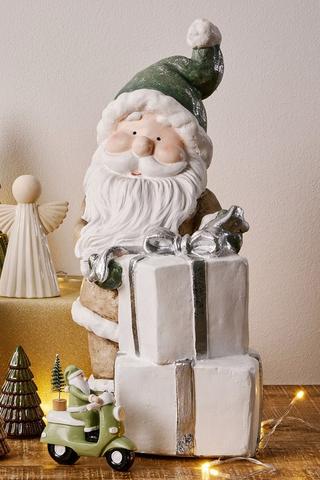 Santa Presents Statue, 44cm