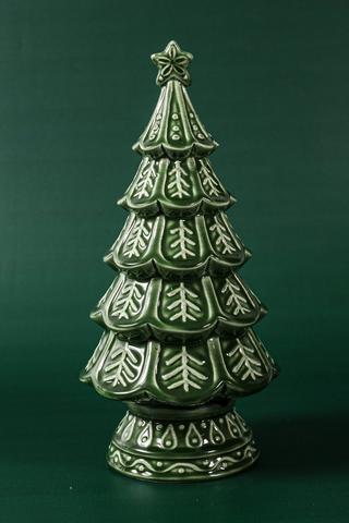 Embossed Ceramic Festive Tree, 28cm