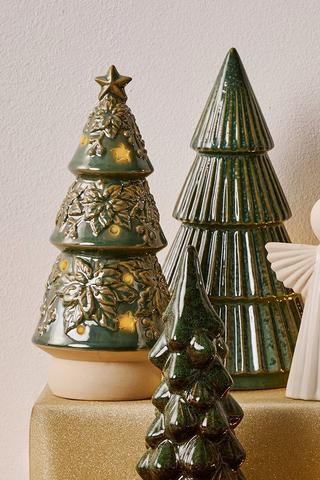 Led Embossed Festive Tree, 22.5cm