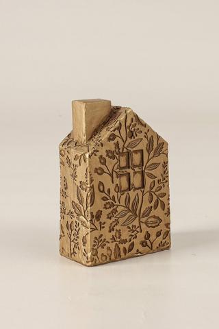 Vintage Embossed House Statue, 8x14cm
