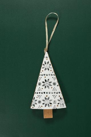 Hanging Punched Metal Tree