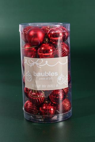 30 Pack Hanging Disco Baubles