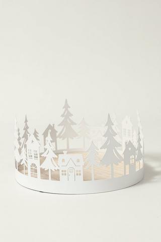 Cut Out Metal Village, 20cm