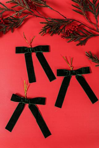 6 Pack Hanging Velvet Bows