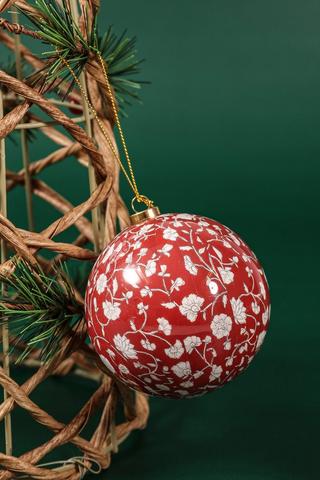 Hanging Vintage Bauble, 8cm