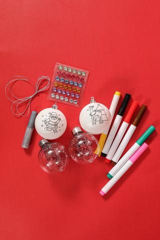 Craft 4 Pack Paint Your Own Baubles