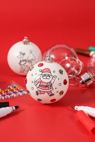 Craft 4 Pack Paint Your Own Baubles