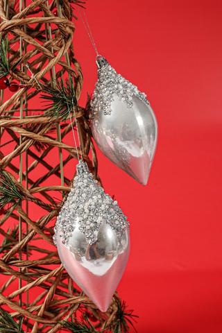 3 Pack Hanging Pearl Droplets, 13cm