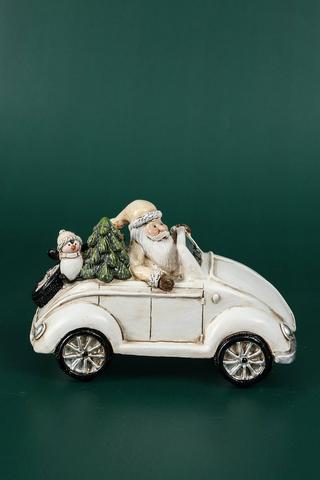 Santa In Buggy, 15x10cm