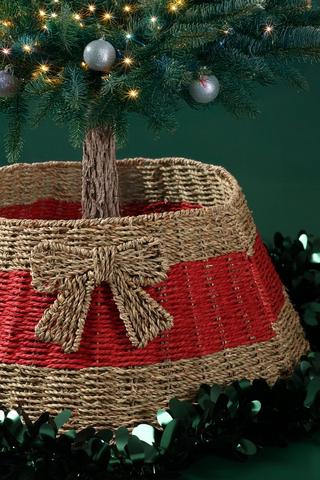Festive Tree Woven Skirt, 56x28cm