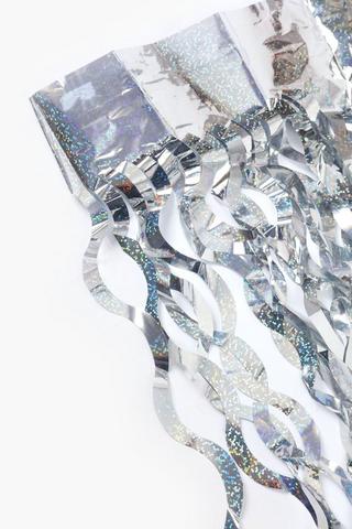 Iridescent Check Fringe Party Backdrop