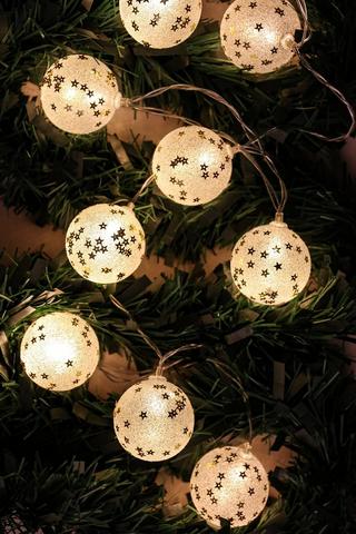 Bauble Star String Lights, 165cm