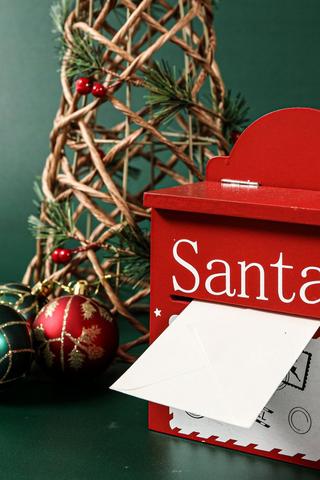 Santa Post Box, 12x18cm