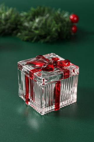 Glass Trinket Box, 7x6cm