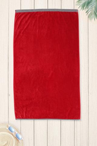Cotton Jacquard Plain Beach Towel, 85x160cm