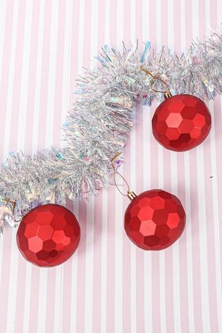 6 Pack Hanging Disco Baubles