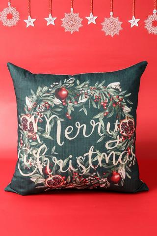 Christmas Printed Wreath Oppulence Scatter Cushion, 50x50cm