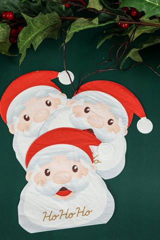 20 Pack Santa Serviettes