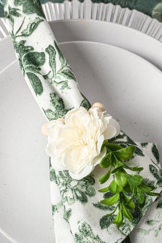 2 Pack Floral Napkin Ring