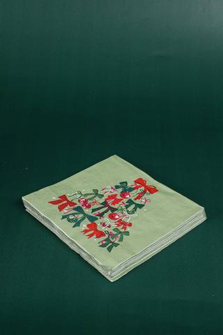 20 Pack Bow Tree Serviettes