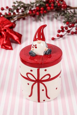 Bow Gnome Storage Jar