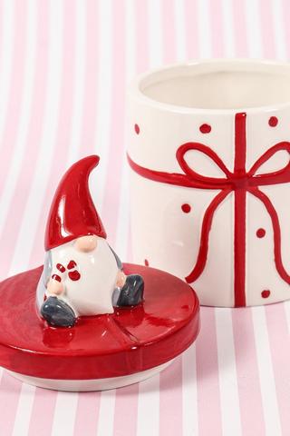 Bow Gnome Storage Jar