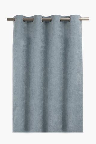 Eyelet Tennessee Textured Plain Block Out Curtain, 140x225cm
