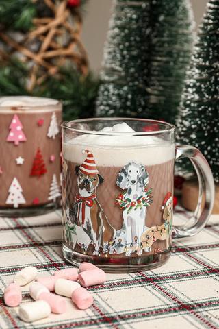 Festive Pet Glass Mug