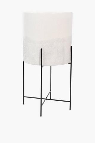 Glazed Ceramic Standing Planter, 30x58cm