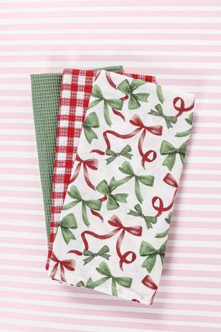 2 Pack Festive Tea Towel Set