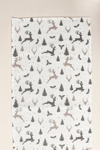 Printed Reindeer Table Runner