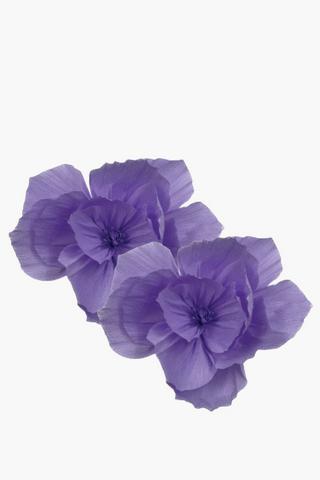 2 Pack Hanging Crepe Flowers Medium