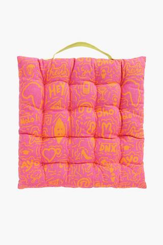 Colab Mandy Mngoma Cotton Chair Pad, 40x40cm