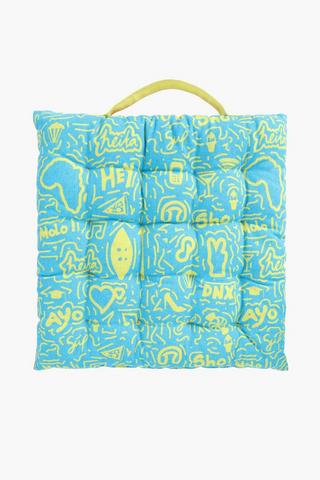 Colab Mandy Mngoma Cotton Chair Pad, 40x40cm