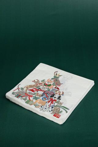 20 Pack Festive Pet Tree Serviettes