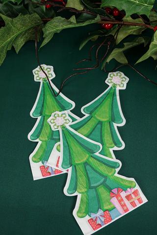 20 Pack Festive Tree Serviettes
